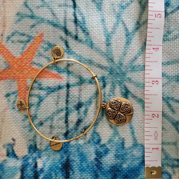 Alex and Ani Four Leaf Clover Bracelet - Picture 8 of 15